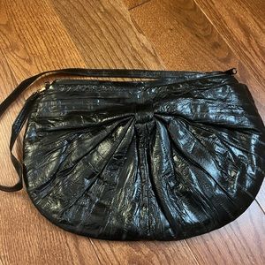 Black Eel Skin Vintage handbag